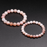 Bracelet Pierre Opale Rose | Lithothérapie Stéphanie